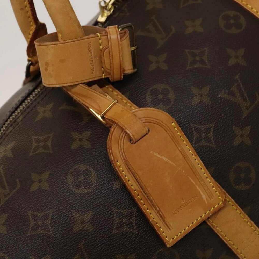 LOUIS VUITTON Monogram Keepall 55 Boston Bag M41424 LV Auth 123478 - Picture 12 of 16